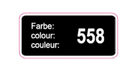 Aufkleber Farbcode 558 